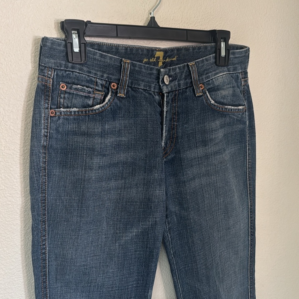 7 For All Mankind “A” Pocket Flare Denim Jeans - Picture 7 of 10